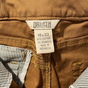 Duluth Trading size 18x33 brown Heavy Duty Women’s Construction or work pants.